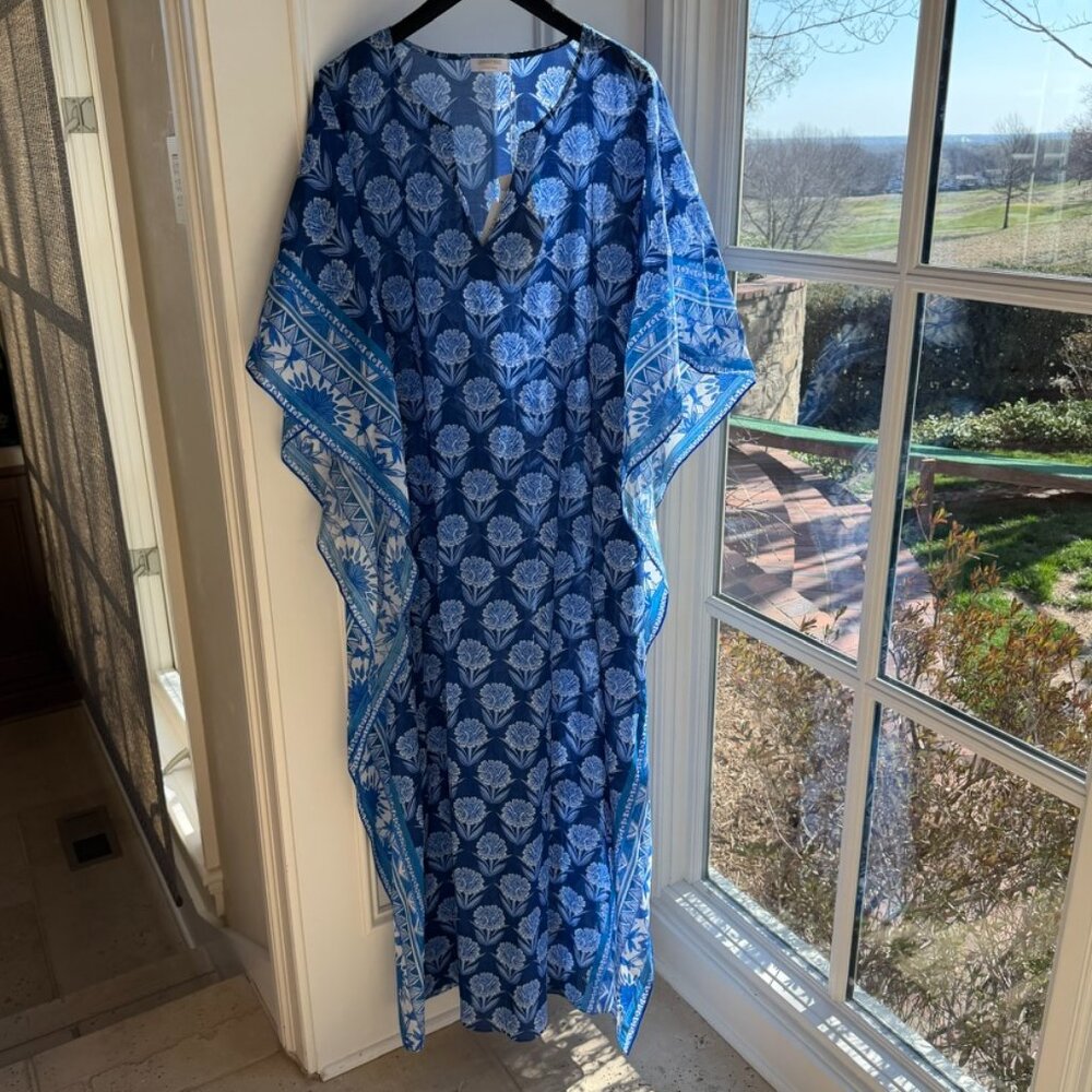 NWT - Johnny Was Yao Floral-Print Maxi Kaftan - 3X - Picture 7 of 12